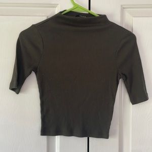 Forever 21 cropped mock neck top